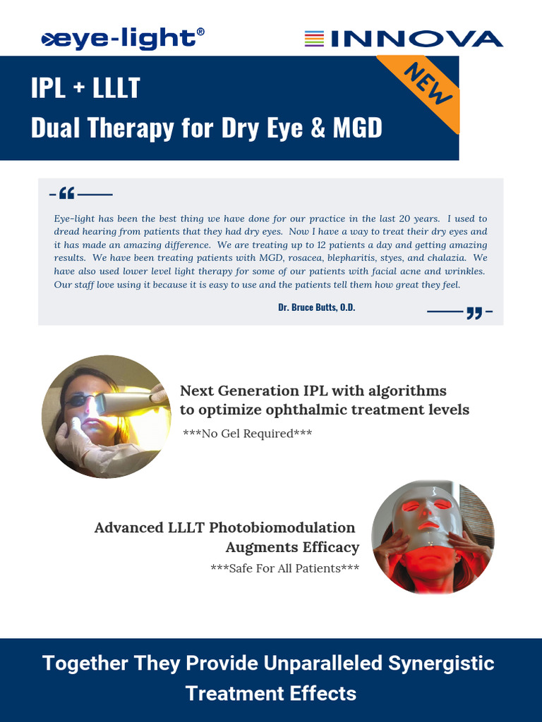 IPL and LLLT: Advanced Dry Eye Therapy | PDF | Medical Specialties ...