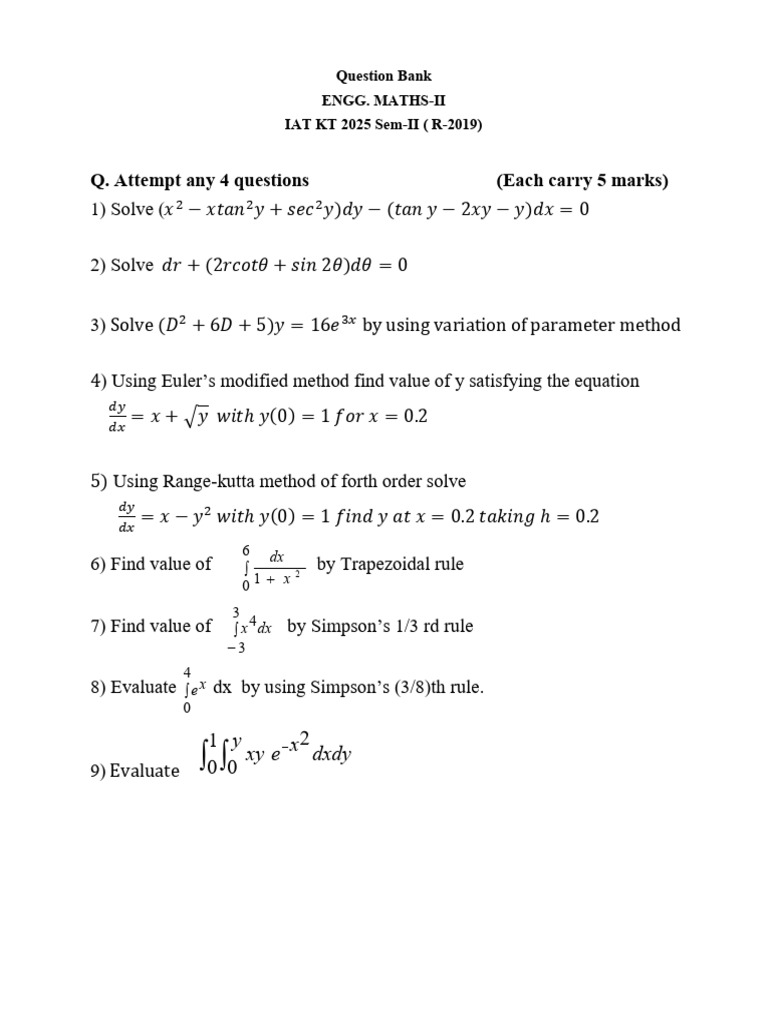 QB Em-Ii R-2019 Iat (KT) Aug 25 | PDF