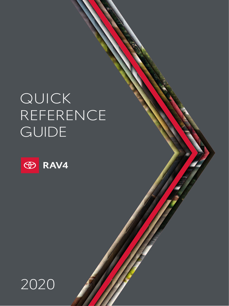 2020 RAV4 Quick Reference Guide | PDF | Headlamp | Automotive Industry