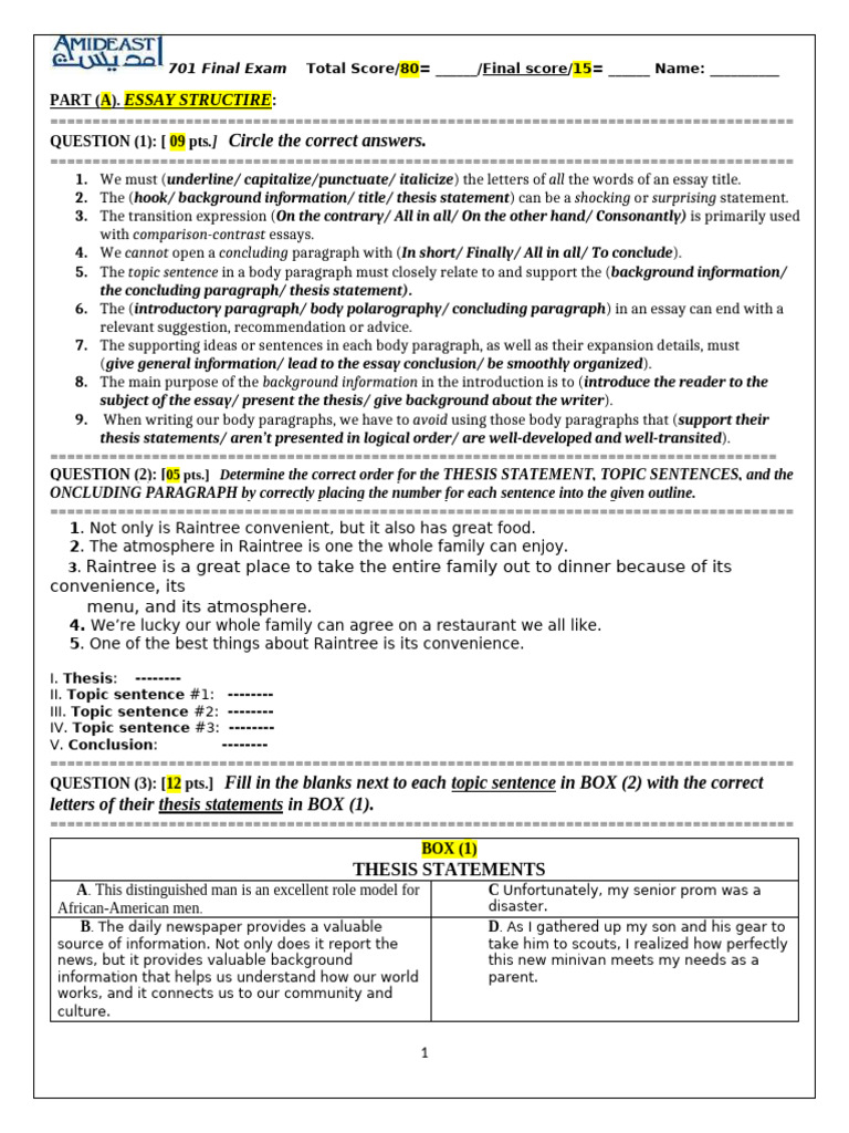 Essay Structure and Thesis Development Guide | PDF | Essays | Paragraph