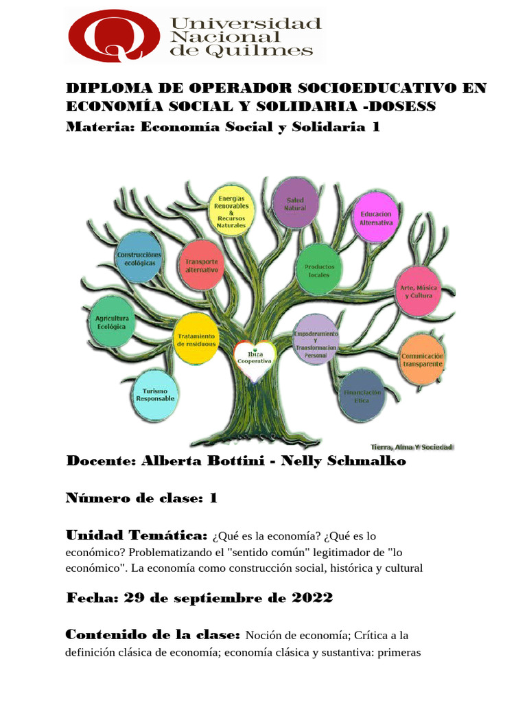 Introducción a la Economía Social y Solidaria | PDF | Ciencias ...