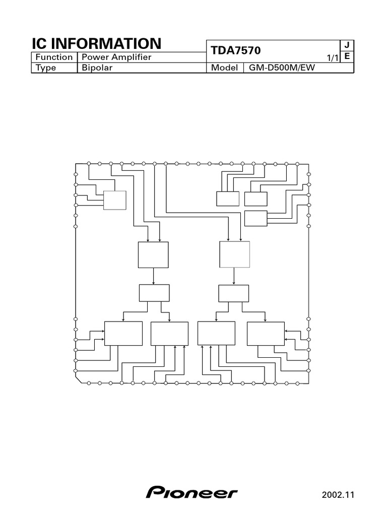 TDA7570 Power Amplifier Overview | PDF | Electronics | Electrical ...