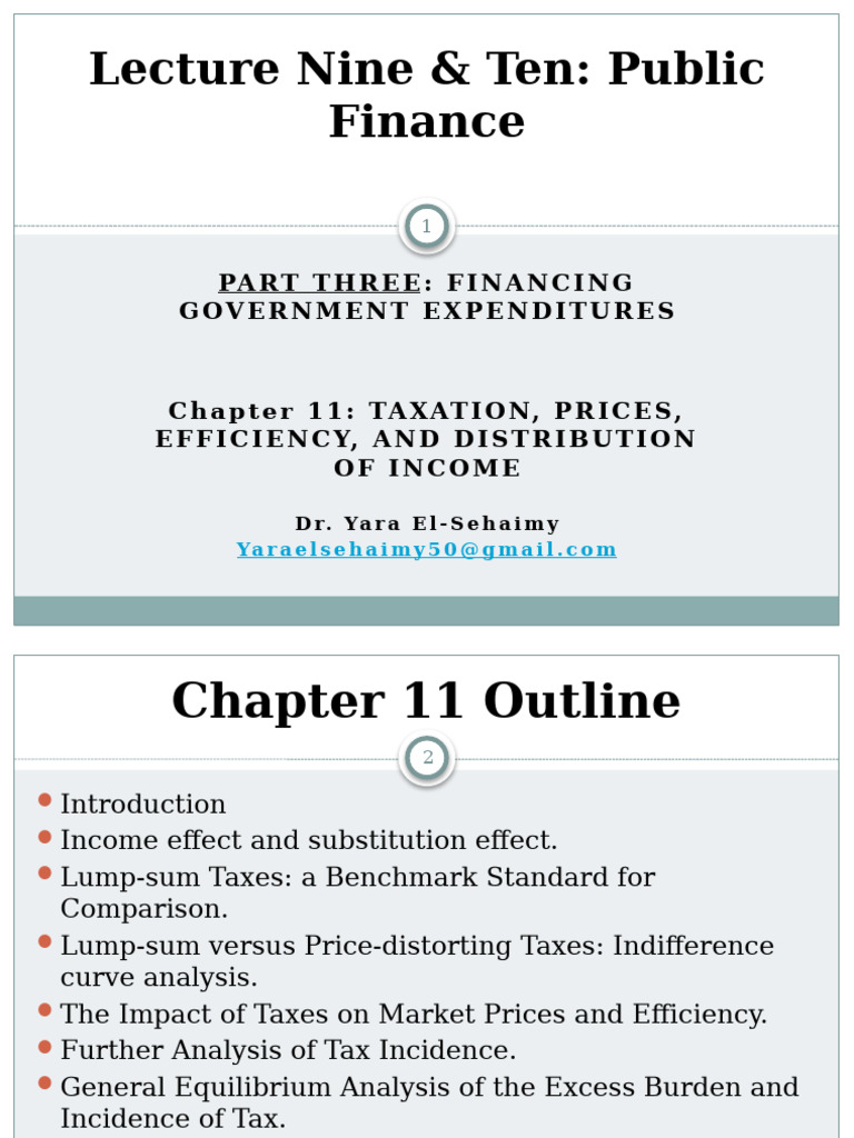 Taxation Effects on Market Efficiency | PDF | Taxes | Elasticity ...