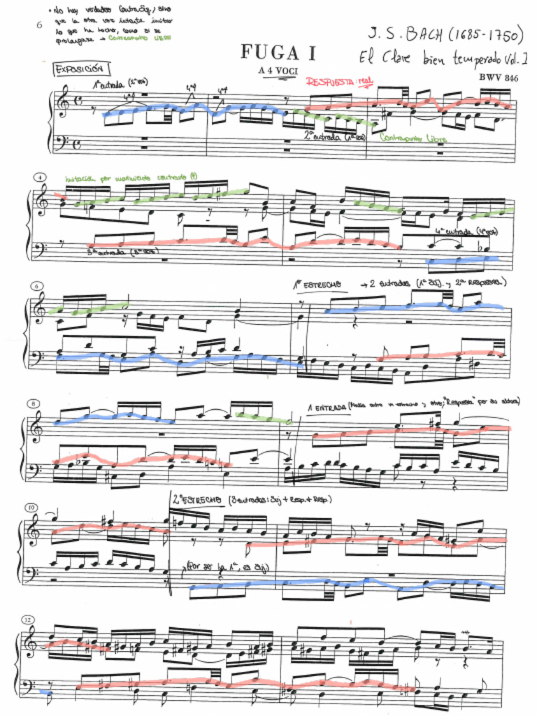 08 - J. S. Bach. Fuga I | PDF