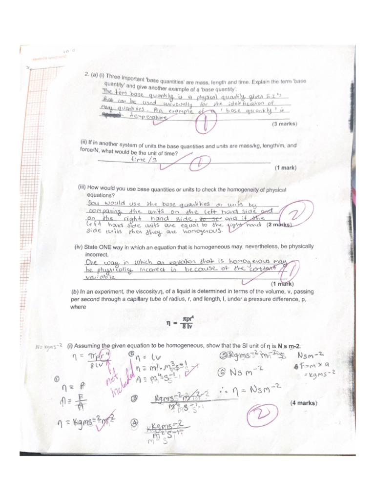 Quantity and Give Another Example of A 'Base Quantity. | PDF