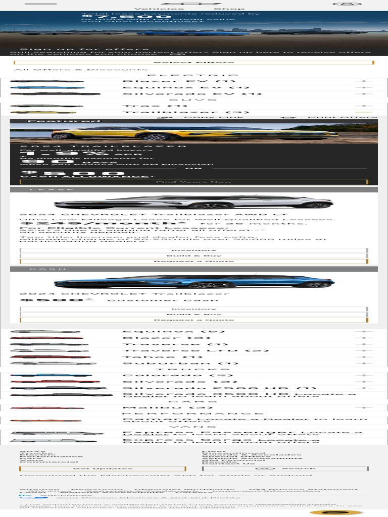 CURRENT CHEVY DEALS OFFERS NEW CAR DEALS visual data 3