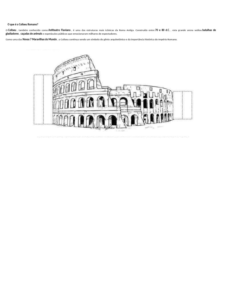 Coliseu Romano: História e Importância | PDF