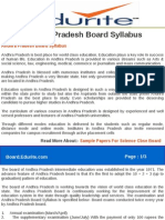Andhra Pradesh Board Syllabus
