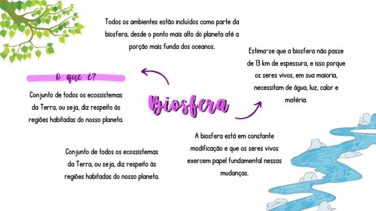 O Que é a Biosfera e Seus Ecossistemas | PDF