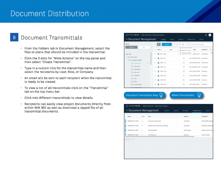 ACC - Document Transmittal | PDF