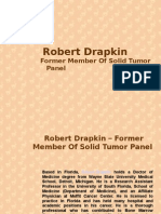Robert Drapkin - Former Member of Solid Tumor Panel