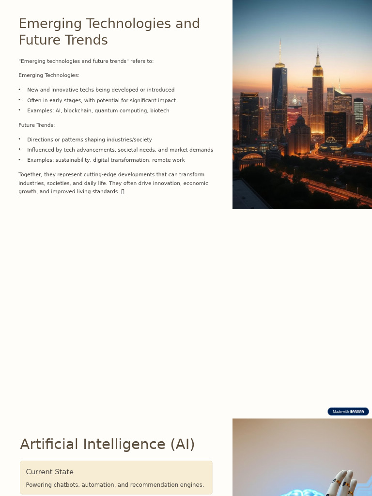Emerging Tech Trends for Future Innovation | PDF | Internet Of Things ...
