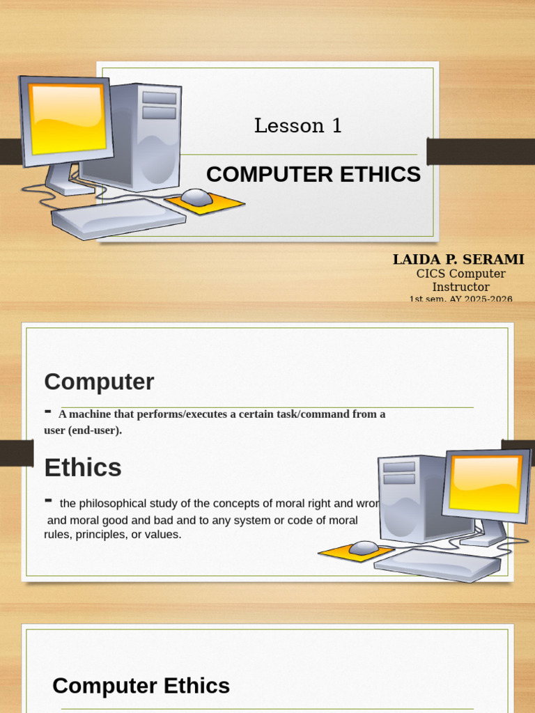 Computer Ethics: Key Principles Explained | PDF