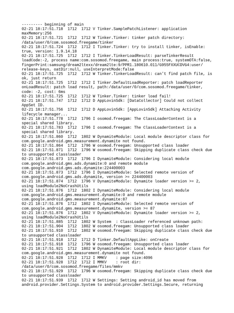 AppsFlyer Initialization Error Log | PDF | Java (Programming Language ...