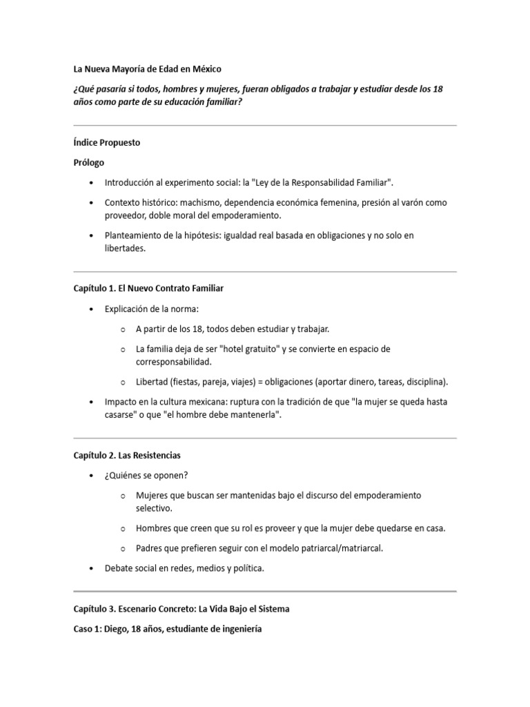 La Nueva Mayoría de Edad en México | PDF | Igualdad de género ...