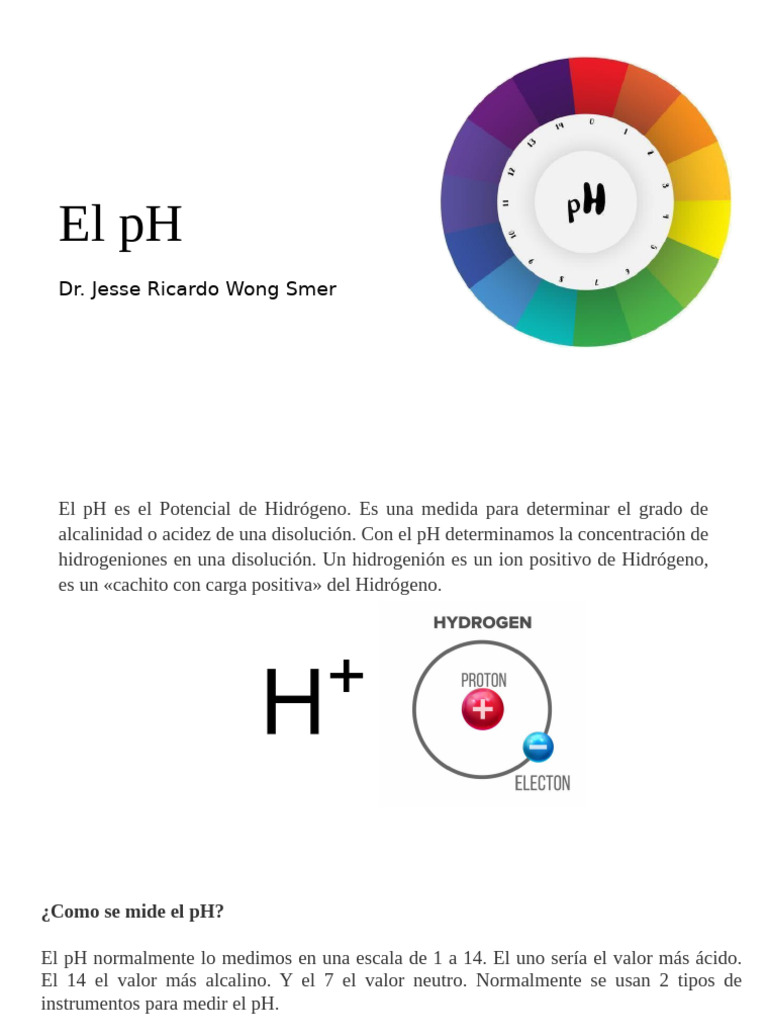 03 El PH | PDF | Ph | Química