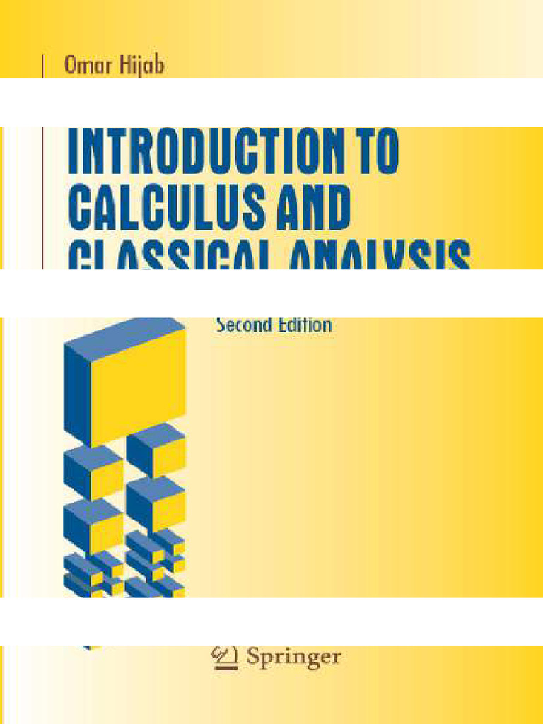 Introduction To Calculus and Classical Analysis (2nd Edition) Hijab ...
