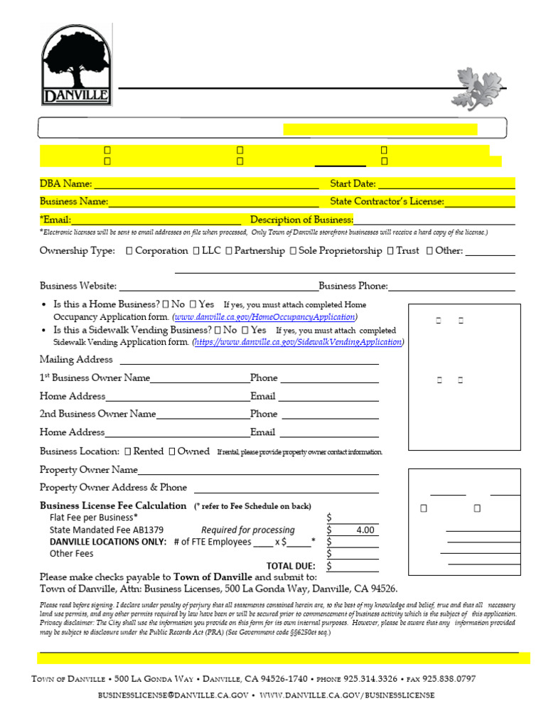 Business License Application Guide | PDF | Americans With Disabilities ...