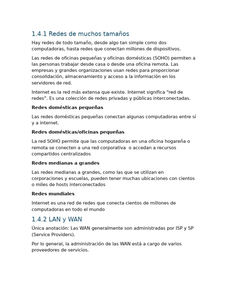 Tipos de Redes: LAN, WAN e Internet | PDF | Red de computadoras | Internet