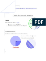 Circle Sector and Segment: Slices