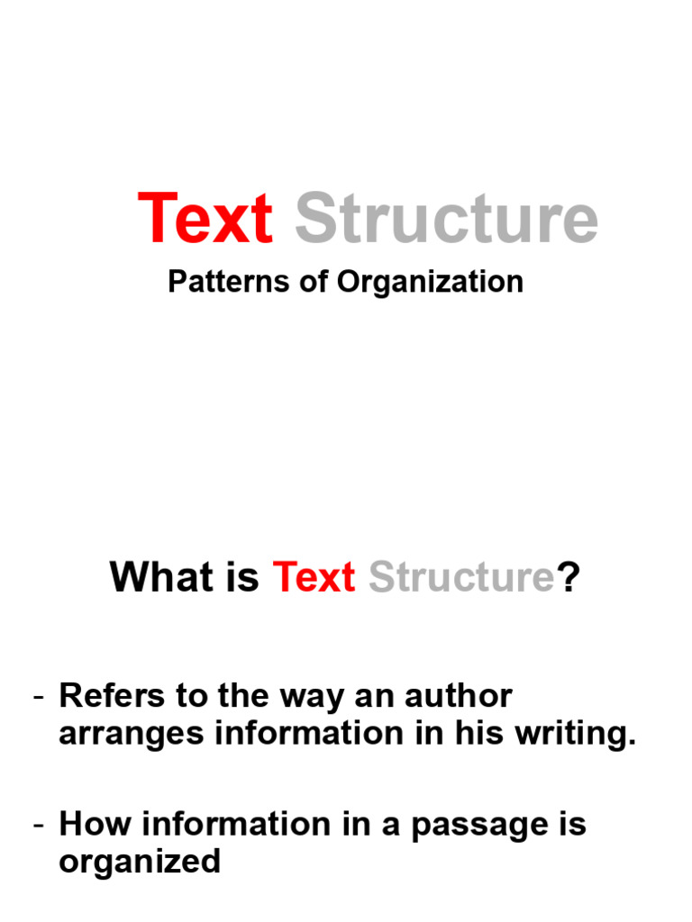 Understanding Text Structure Patterns | PDF | Laptop | Computer Keyboard