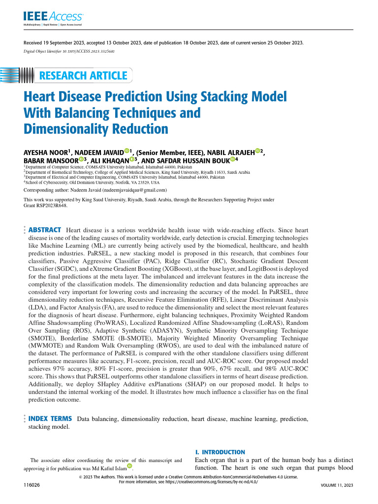 Heart Disease Prediction with Stacking Model | PDF | Machine Learning ...