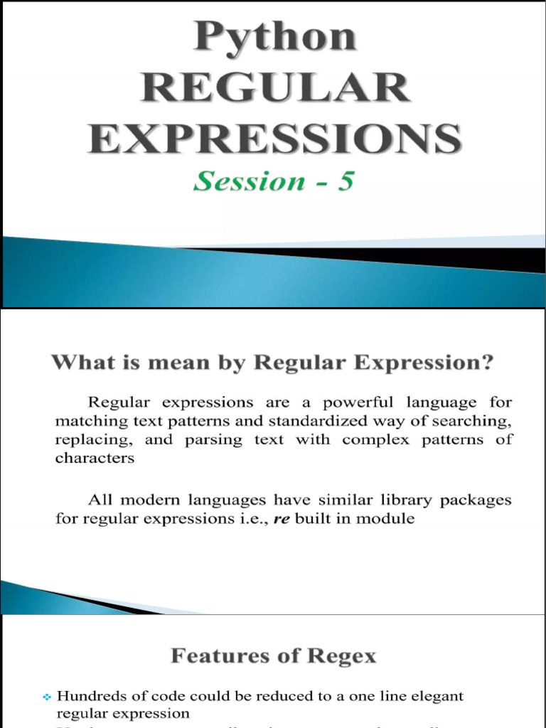 Regular Experssions Updated | PDF