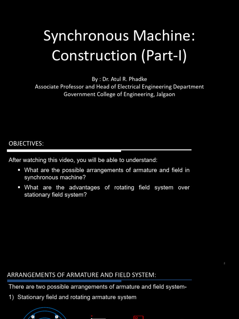 Synchronous Machine Design Overview | PDF | Electricity | Power Engineering