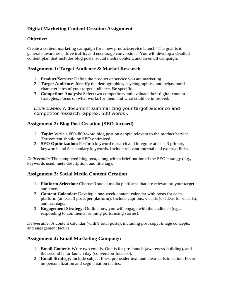 Digital Marketing Campaign Blueprint | PDF | Performance Indicator ...