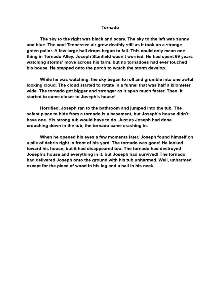 Surviving the Tornado's Wrath | PDF