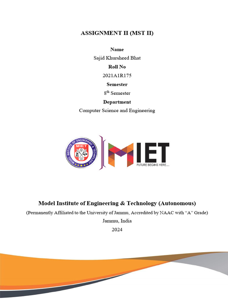 Gen Ai 2021a1r175 Assign Mst2 | PDF | Learning | Computational Neuroscience