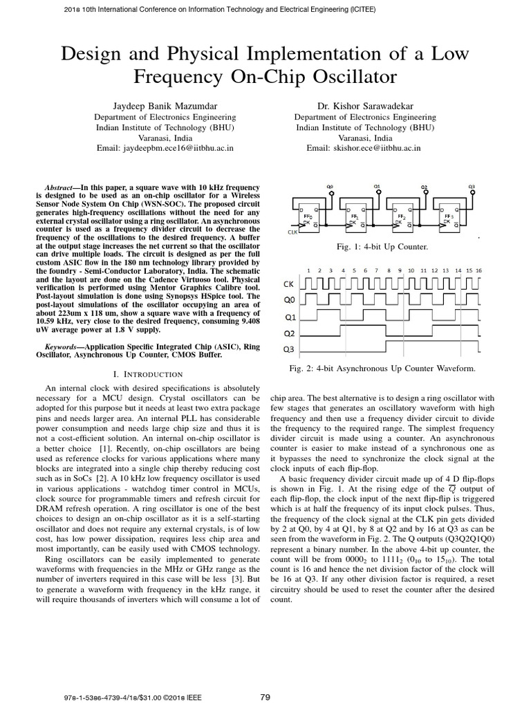 Design and Physical Implementation of A Low Frequency On-Chip ...
