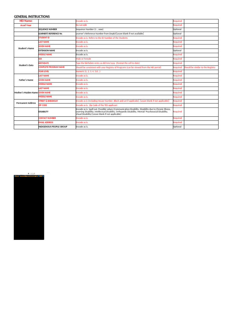 TES Application Form Instructions 2025 | PDF | Human Diseases And ...