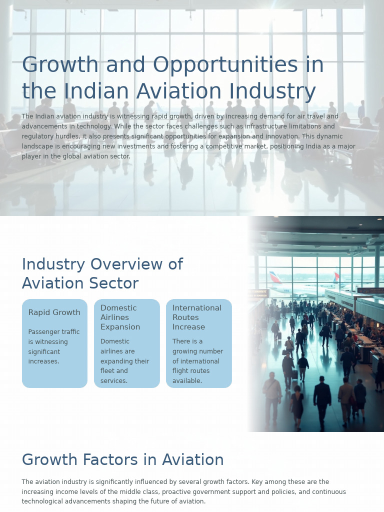 Indian Aviation Industry Growth Insights | PDF | Aviation | Airlines