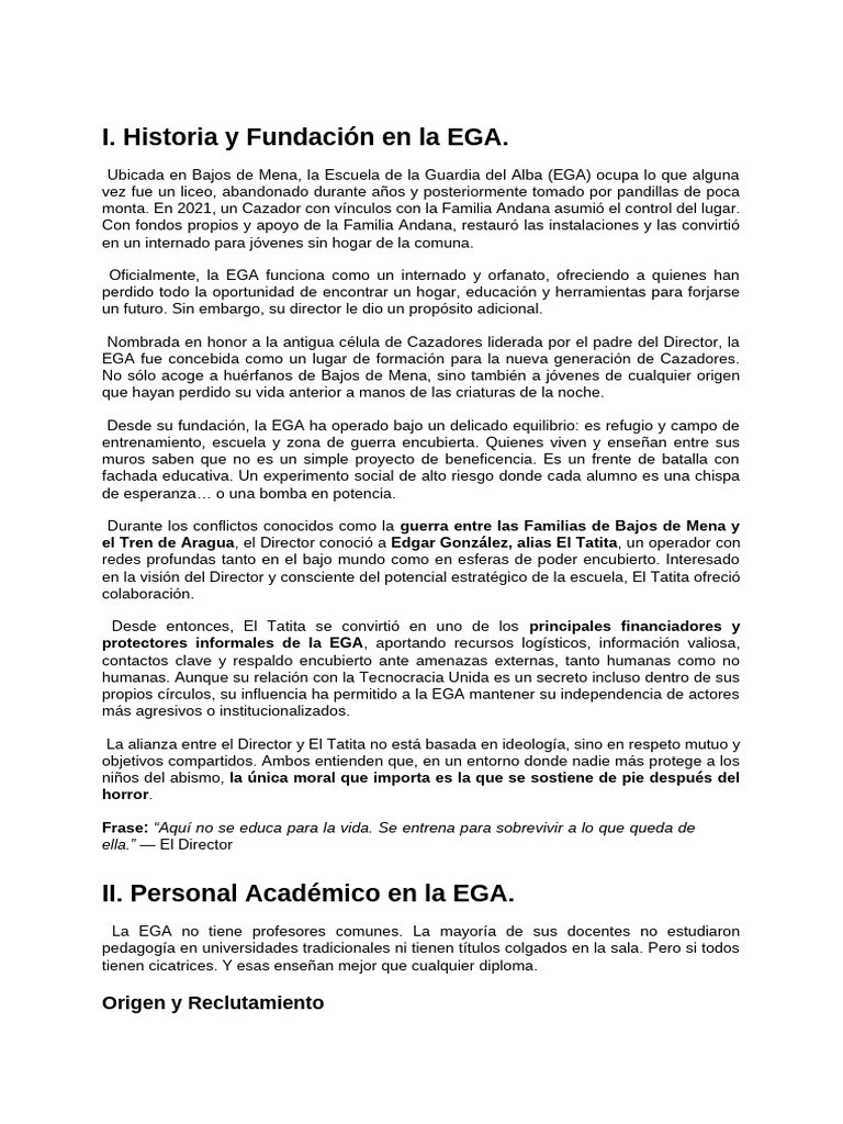 Historia y Formación en la EGA | PDF | Enseñando
