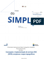 Concepção e Implementação de Serviços OGC(WMS) Complexos- Mapas Topográficos  Eng. Gustavo Herrera