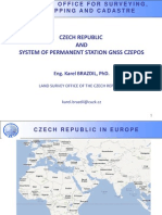 Czech Republic and System of Permanent Station GNSS Czepos - Eng. Karel Brazdil, PhD.