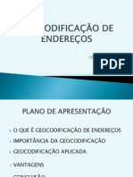 Geocodificação dos Endereços-Engª Fátima Fernandes Fortes