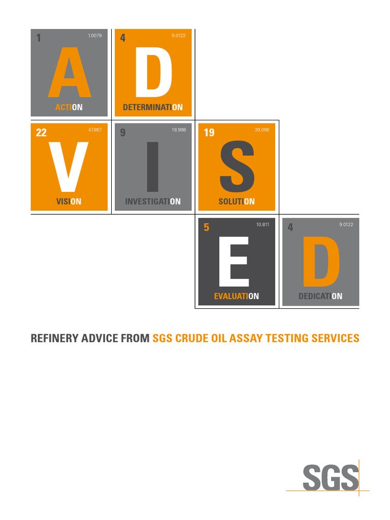 Crude Oil Assay Testing Services Guide | PDF | Petroleum | Oil Refinery