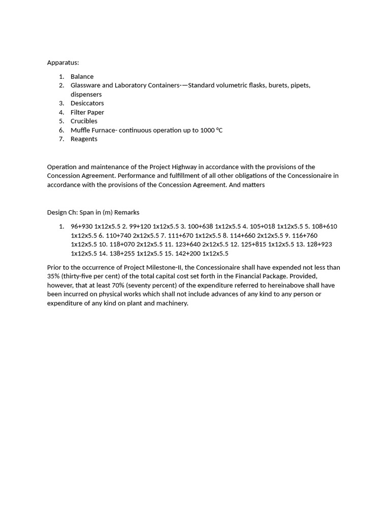 Project Highway Operation & Maintenance Guide | PDF