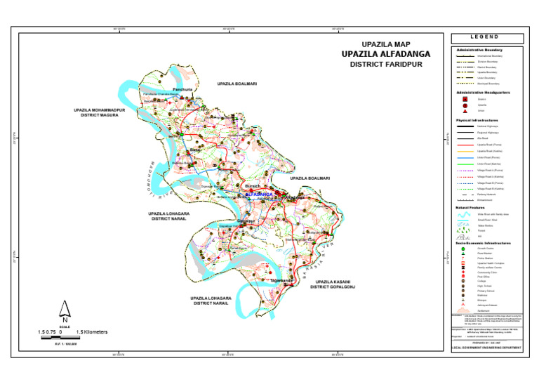 Alfadanga Upazila Map Overview | PDF