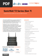 SonicWall TZ Series Quick Start Guide | PDF | Mobile App | Login