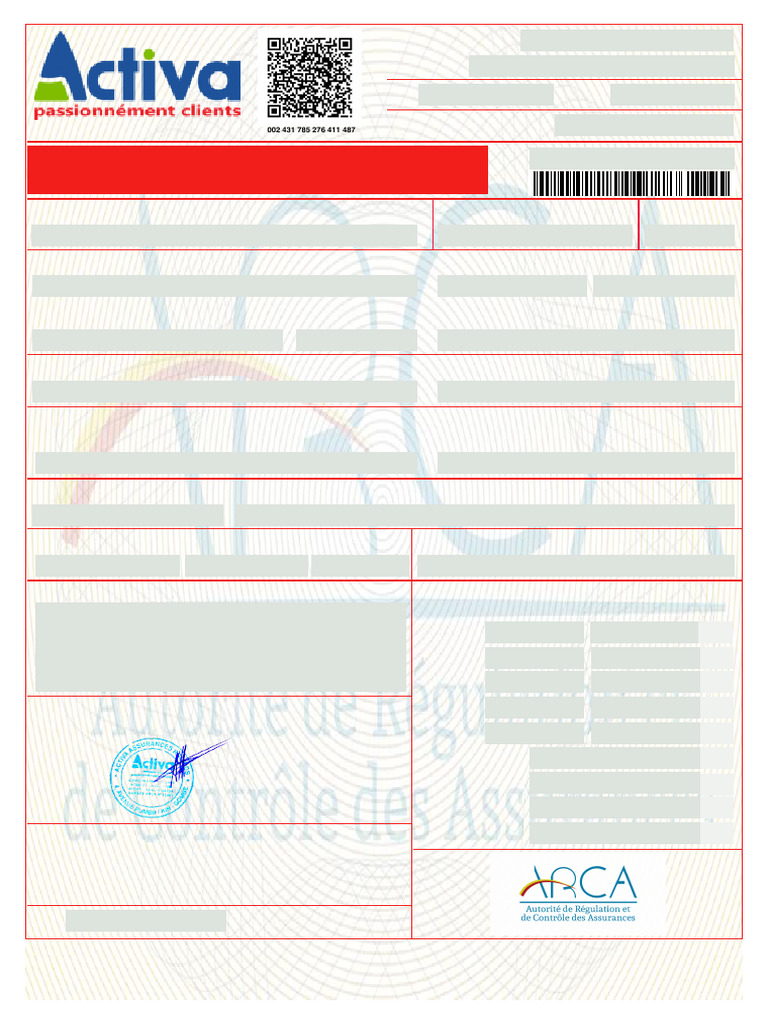 Certificat d'assurance maritime Activa RDC | PDF | Business | Services ...