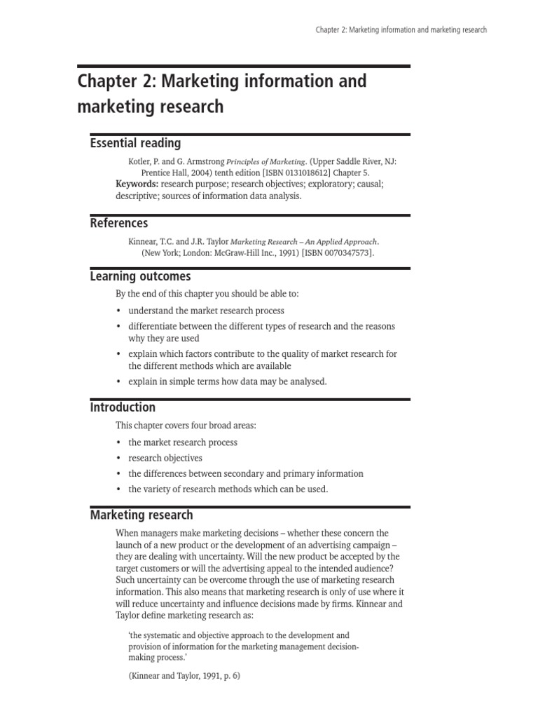 Understanding the Marketing Research Process | PDF | Marketing Research ...