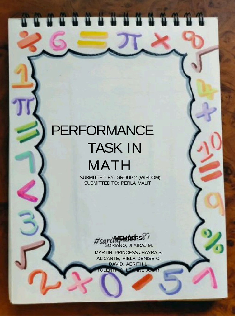 Math Performance Task by Group 2 | PDF