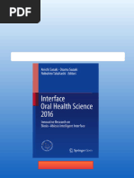 Interface Oral Health Science PDF | PDF | Tissue Engineering