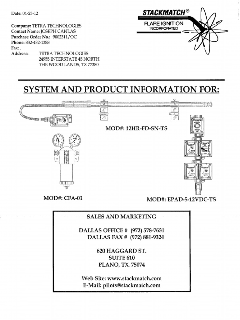 Stackmatch Flare Ignition Manual | PDF
