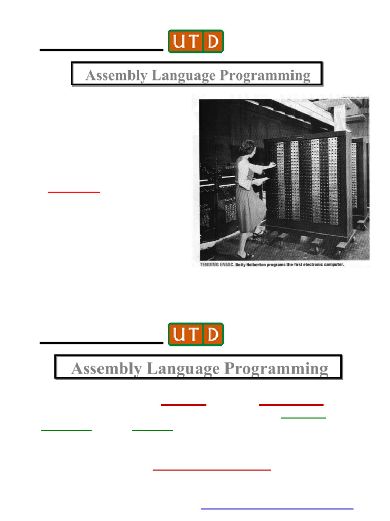 Engr DR Chris Assembly 2 | PDF | Assembly Language | Computer Programming