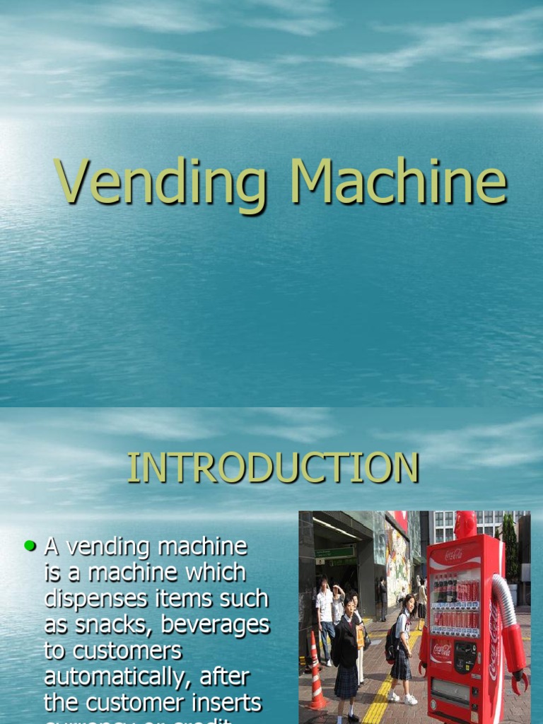 Vending Machine | PDF | Vending Machine | Industries