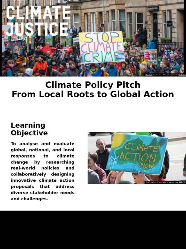 Climate Policy Pitch | PDF | Policy | Politics Of Climate Change